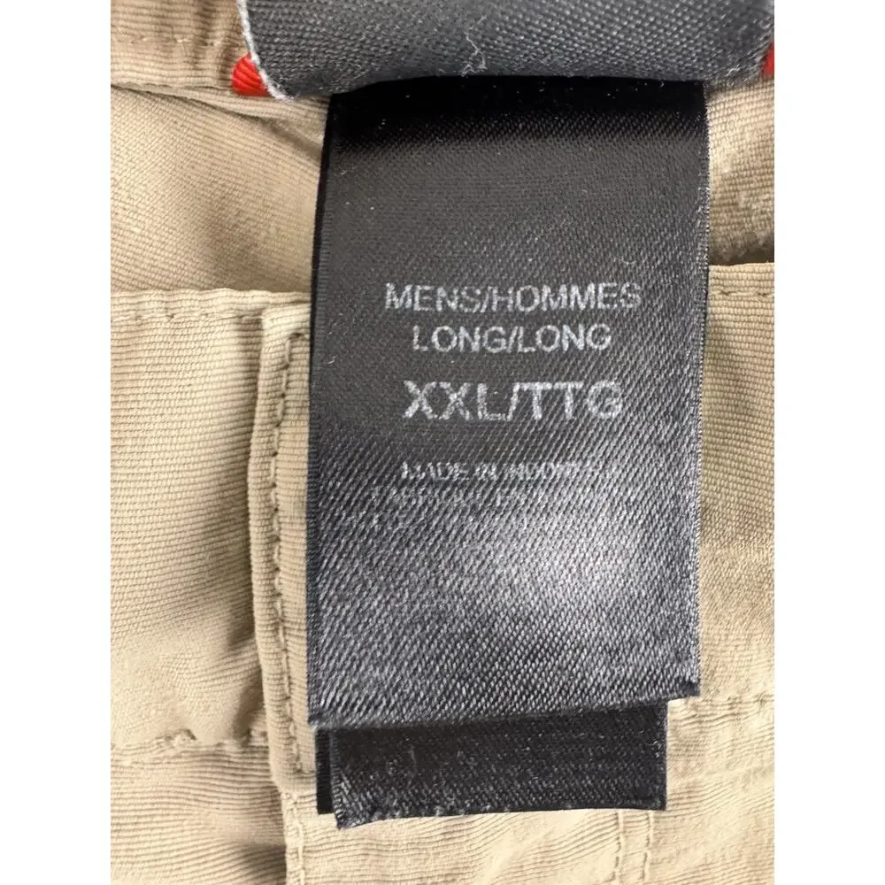 The North Face Mens XXL Beige Paramount Convertible Zip Off Hiking Cargo Pants
